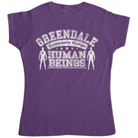Thumbnail for Greendale Human Beings Womens Fitted T-Shirt 8Ball
