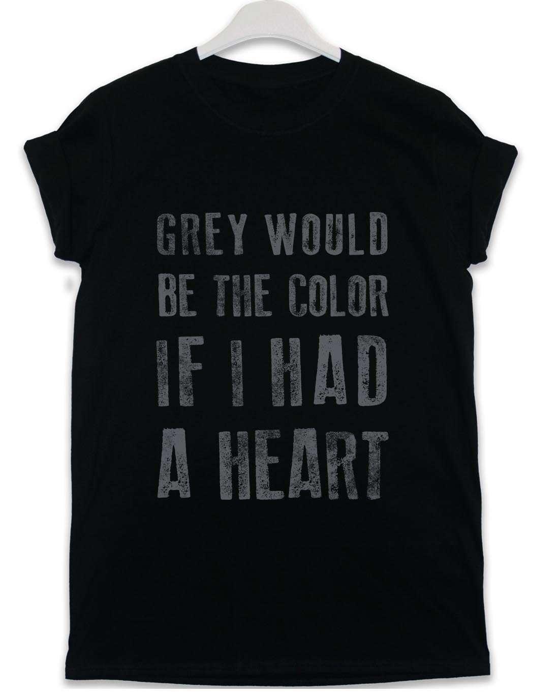 Grey Would Be the Colour Lyric Quote Mens T-Shirt 8Ball