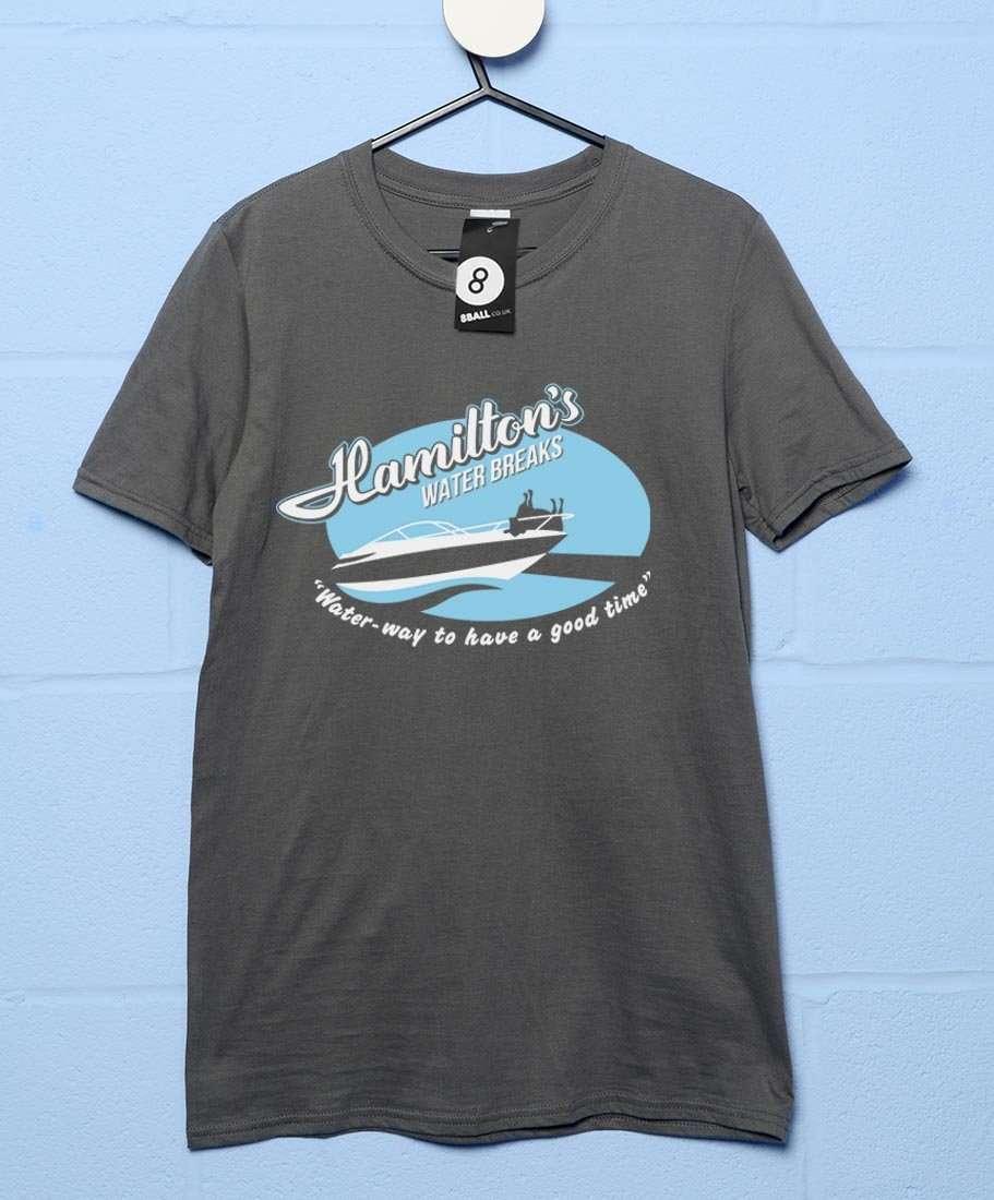 Hamilton's Water Breaks Mens Graphic T-Shirt 8Ball