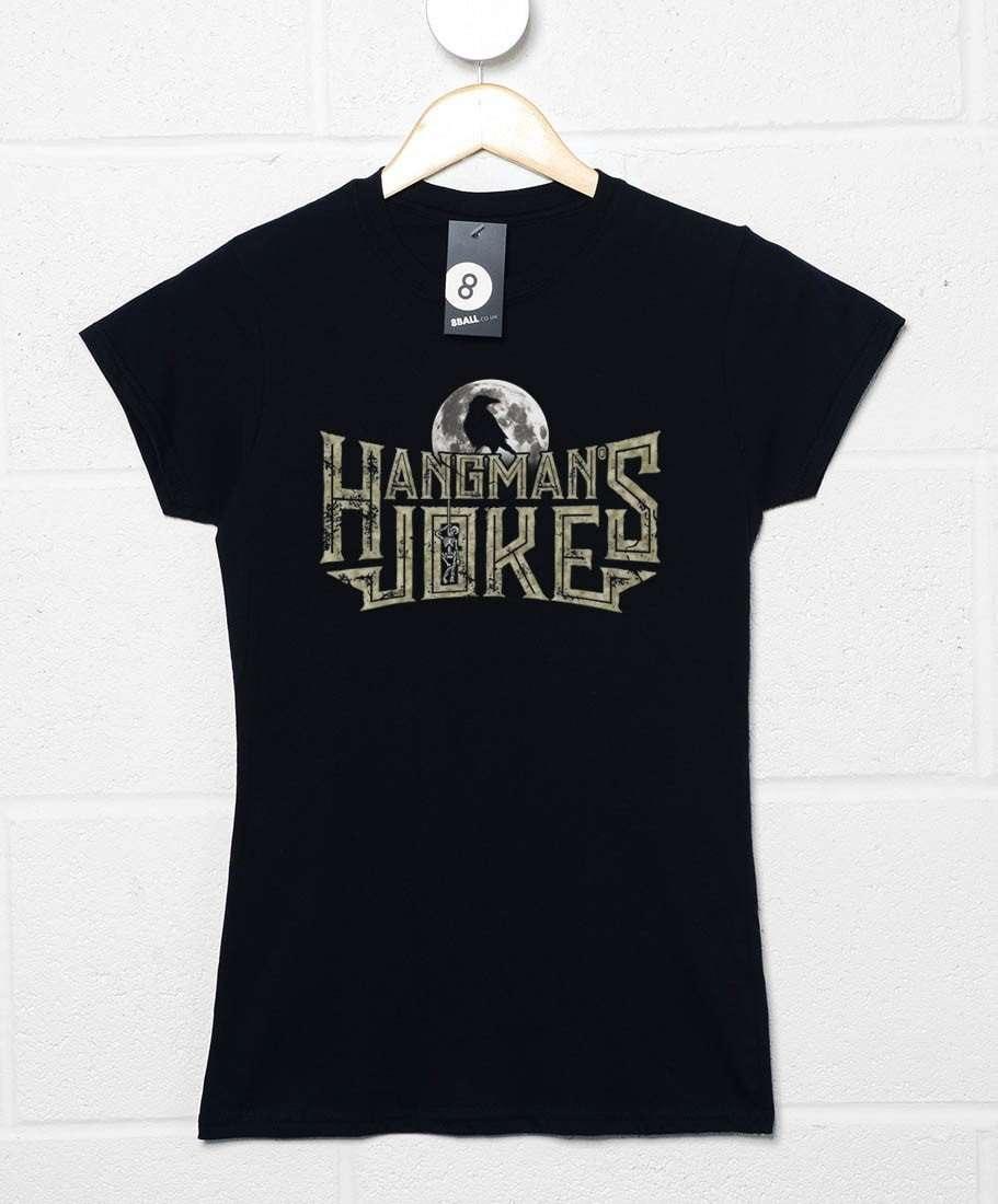 Hangmans Joke Crow Silhouette Womens T-Shirt 8Ball