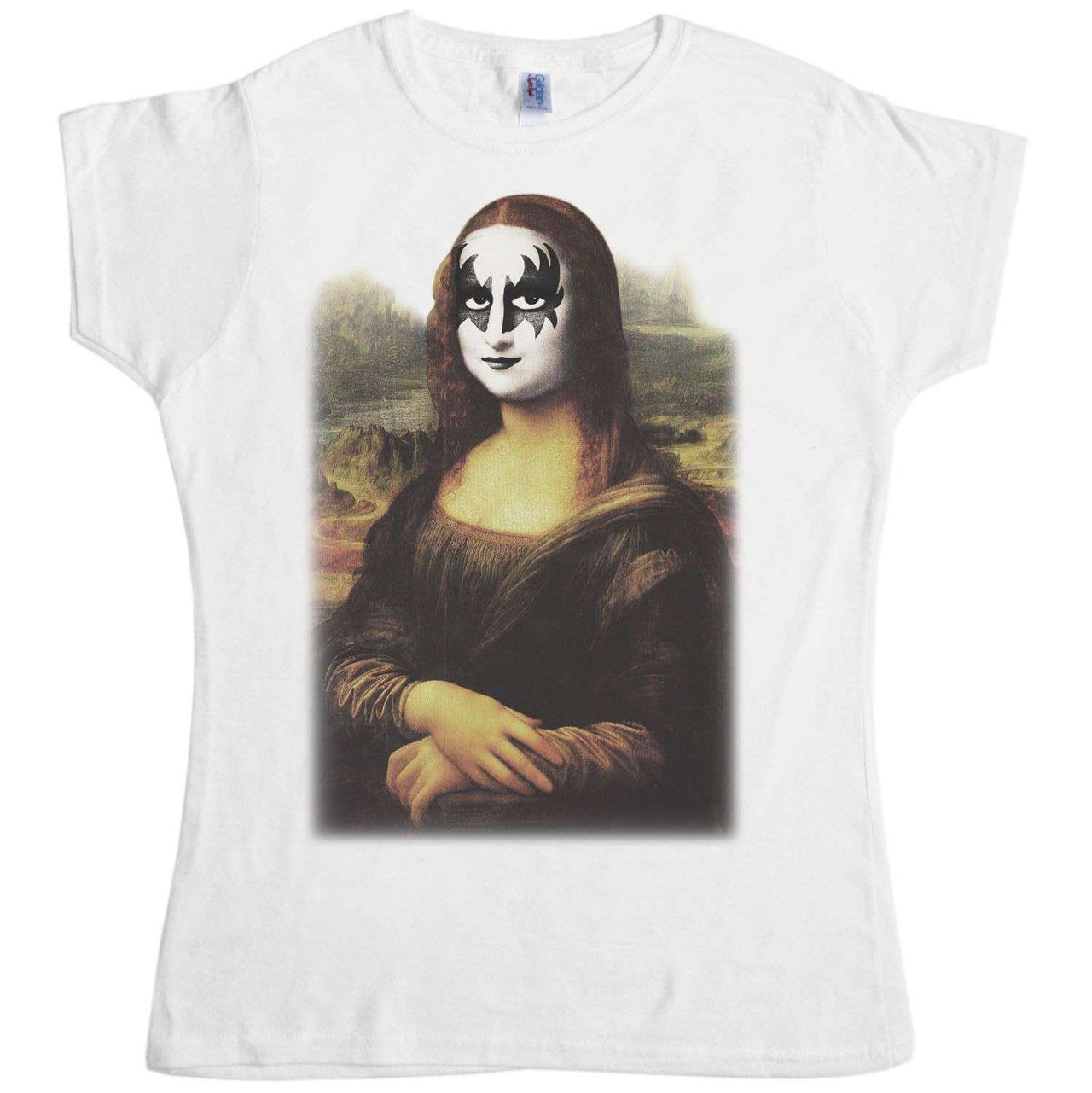Hard Rock Mona Lisa Womens Fitted T-Shirt 8Ball