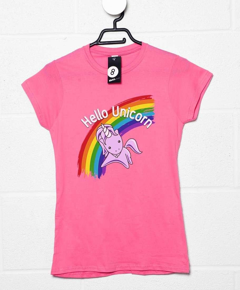 Hello Unicorn Womens T-Shirt 8Ball