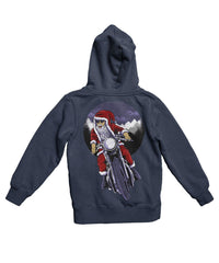 Thumbnail for Holiday Rider Santa Back Printed Christmas Hoodie For Men and Women 8Ball