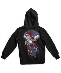 Thumbnail for Holiday Rider Santa Back Printed Christmas Hoodie For Men and Women 8Ball