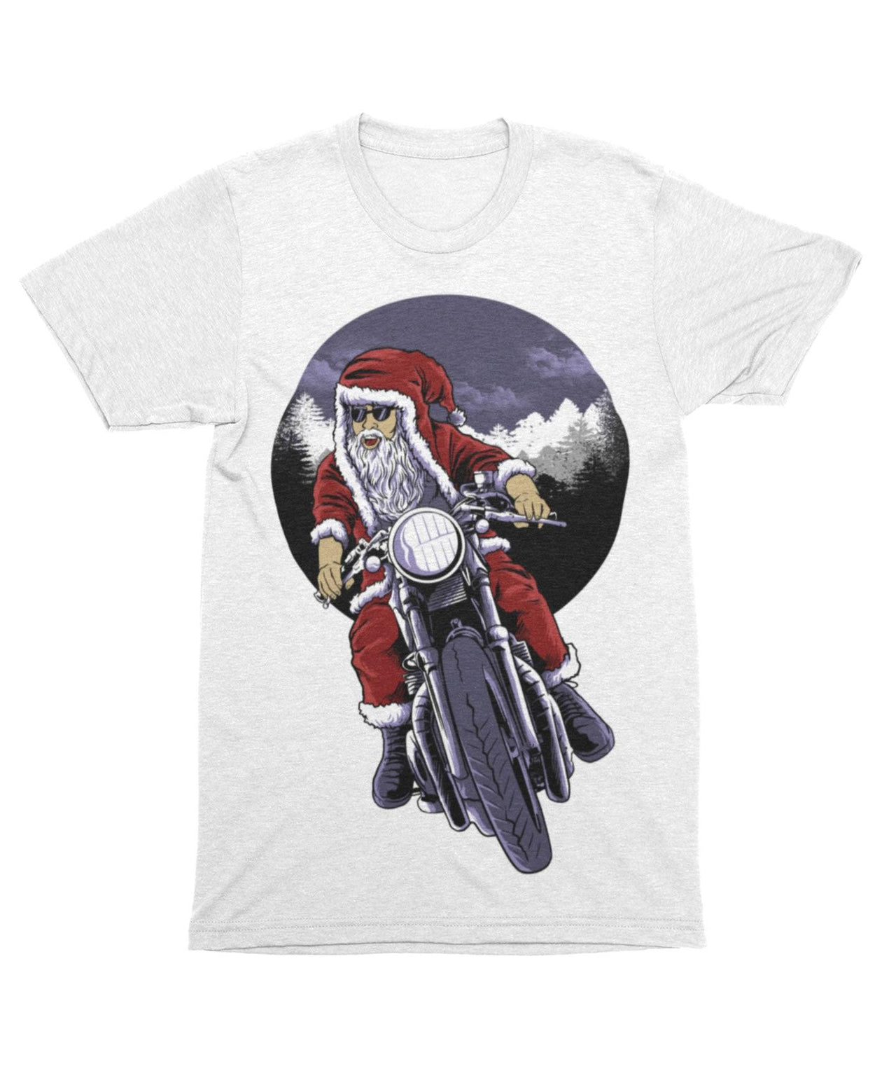 Holiday Rider Santa Unisex Christmas Unisex T-Shirt For Men And Women 8Ball