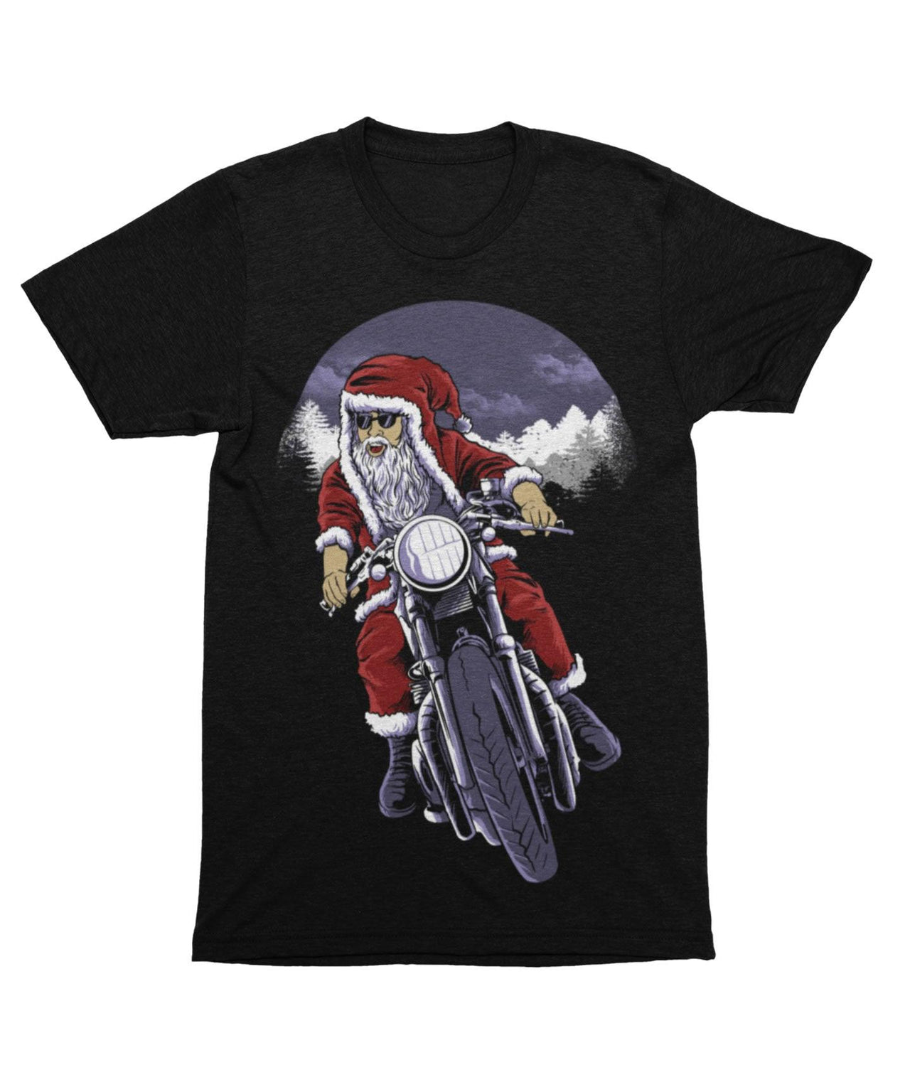 Holiday Rider Santa Unisex Christmas Unisex T-Shirt For Men And Women 8Ball