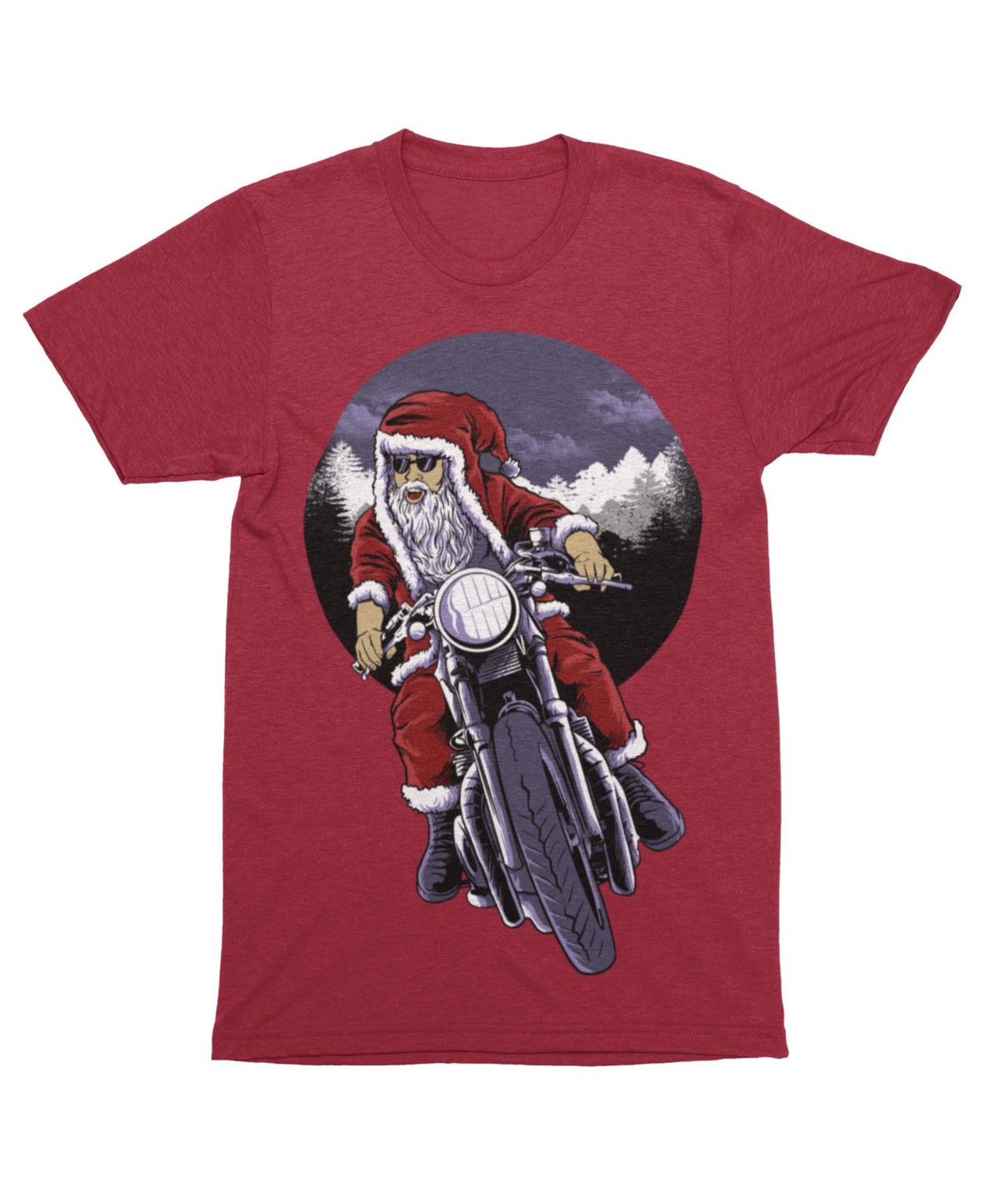Holiday Rider Santa Unisex Christmas Unisex T-Shirt For Men And Women 8Ball