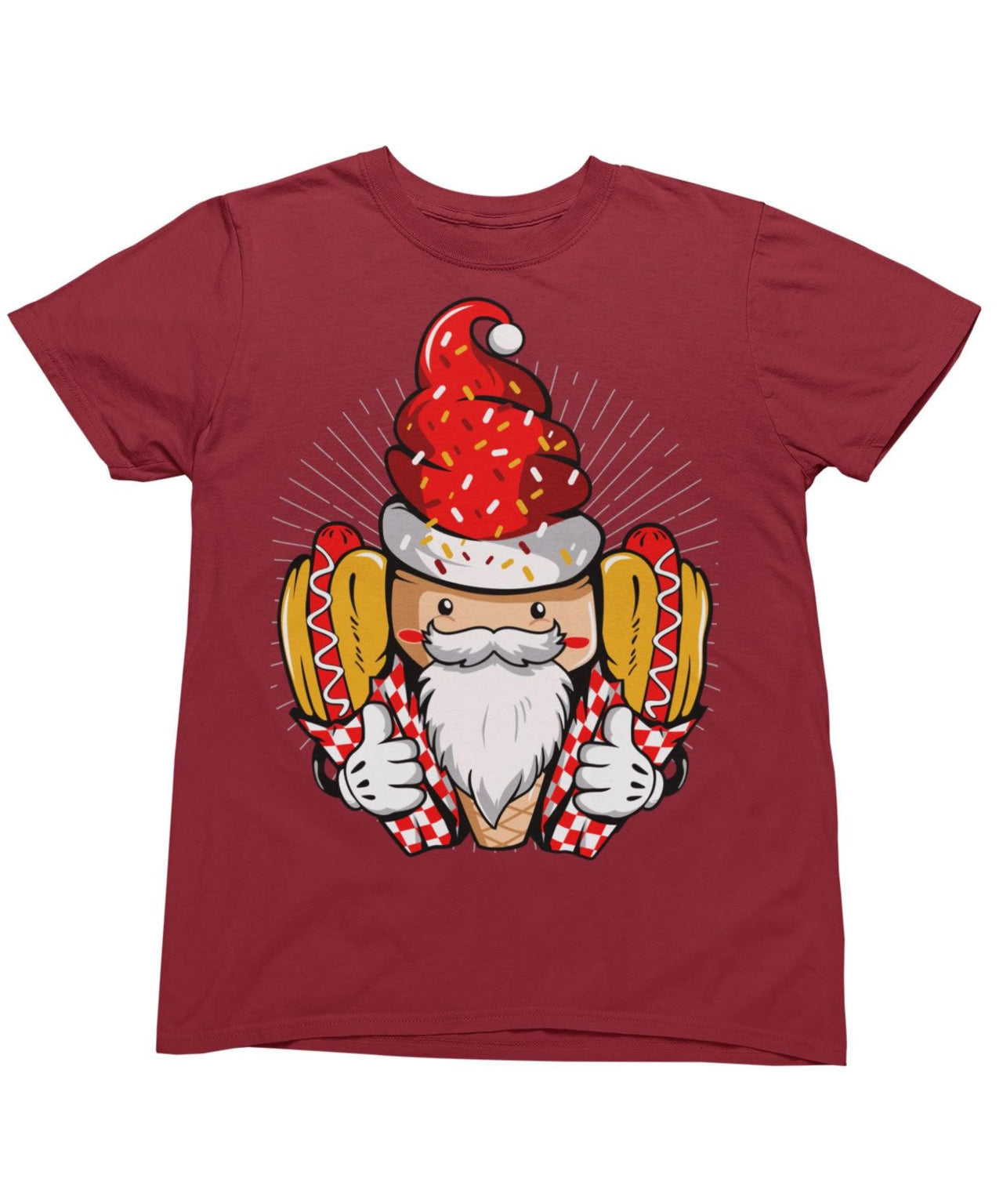 Hotdog Santa Unisex Christmas Unisex T-Shirt 8Ball