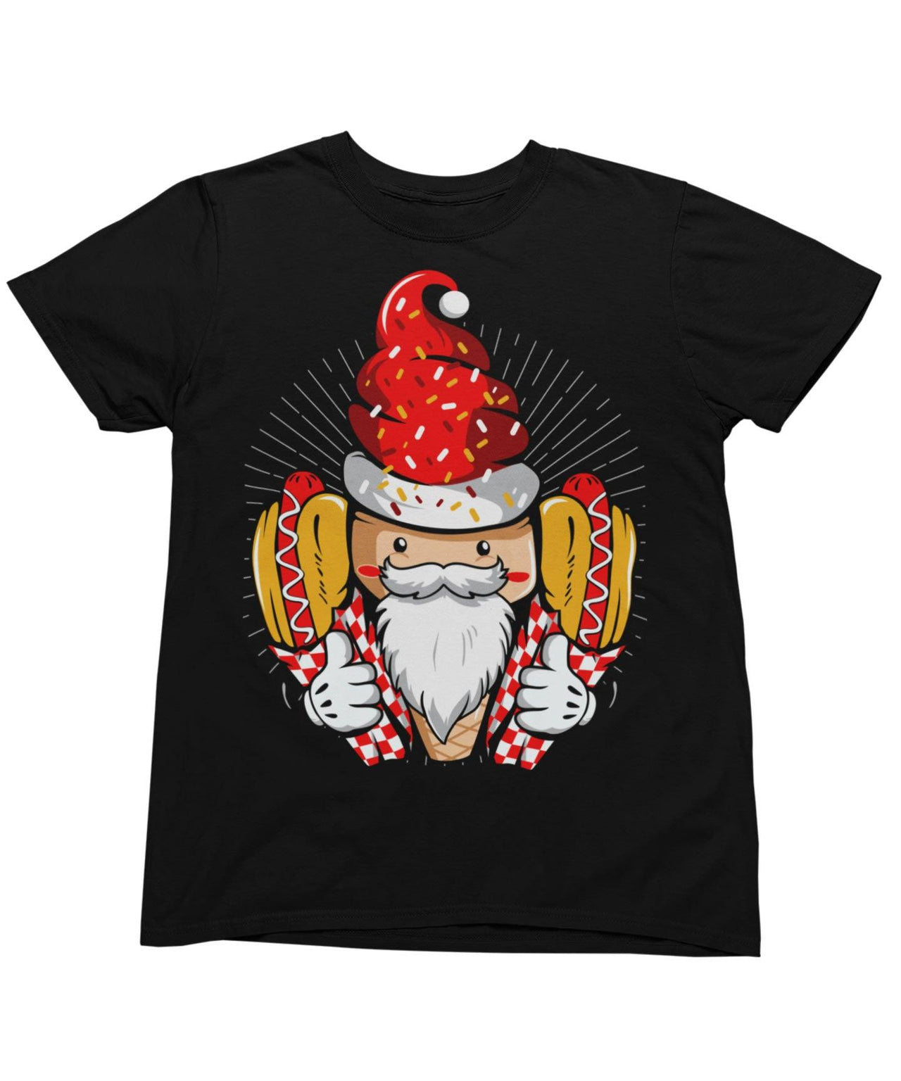 Hotdog Santa Unisex Christmas Unisex T-Shirt 8Ball