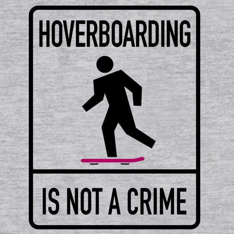 Hover Boarding Is Not A Crime Graphic T-Shirt For Men 8Ball