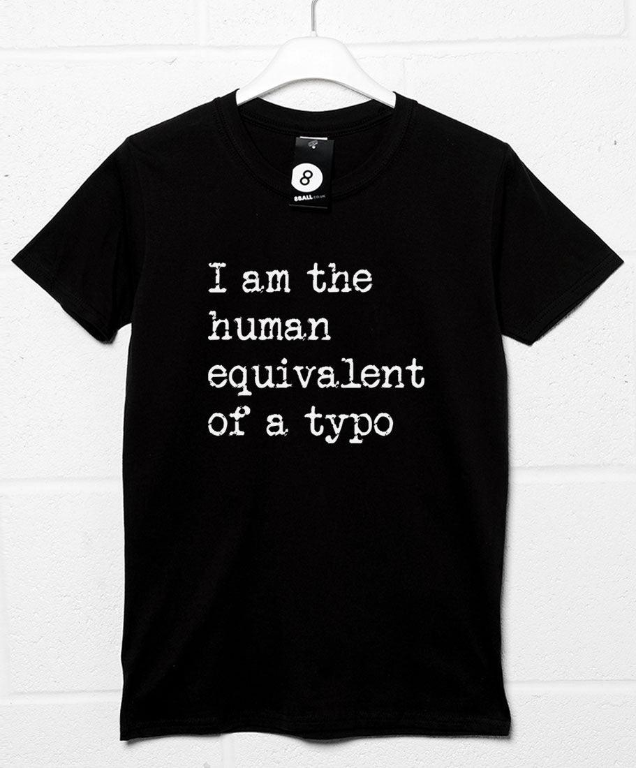 Human Typo T-Shirt For Men 8Ball