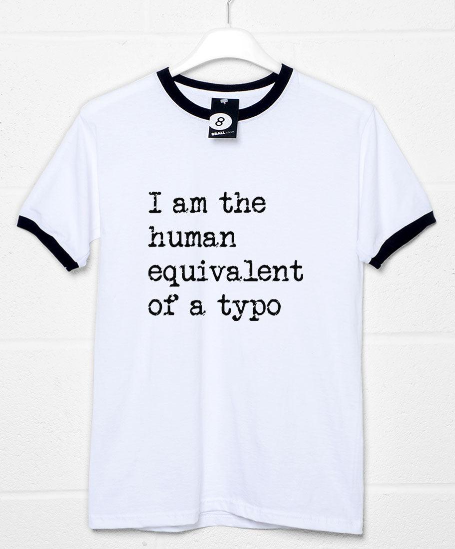 Human Typo T-Shirt For Men 8Ball