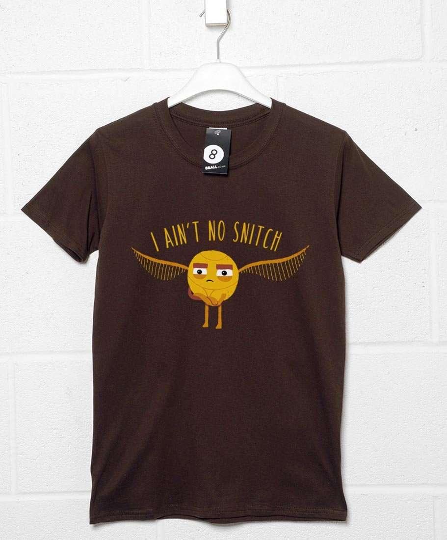 I Ain't No Snitch DinoMike Graphic T-Shirt For Men 8Ball