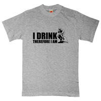 Thumbnail for I Drink Therefore I Am Graphic T-Shirt For Men 8Ball