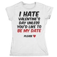 Thumbnail for I Hate Valentines Day Womens T-Shirt 8Ball