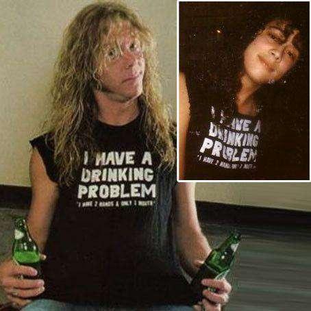 I Have A Drinking Problem Graphic T-Shirt For Men As Worn By Metallica 8Ball