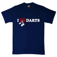 Thumbnail for I Heart Darts Mens Graphic T-Shirt 8Ball