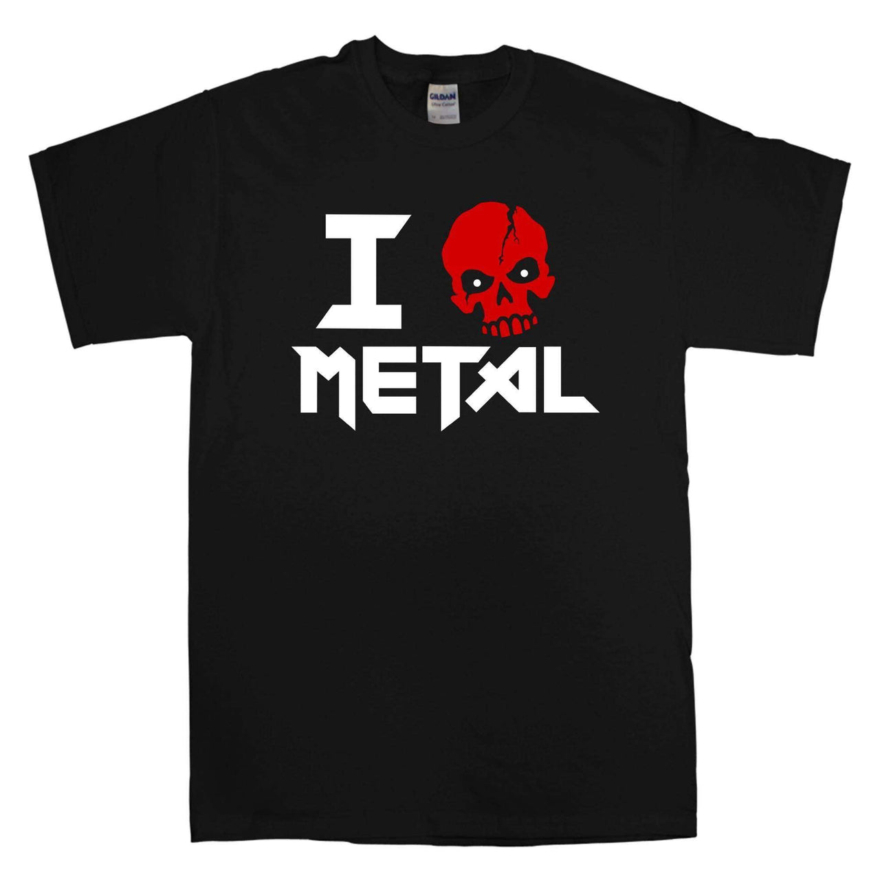 I Heart Metal Graphic T-Shirt For Men 8Ball
