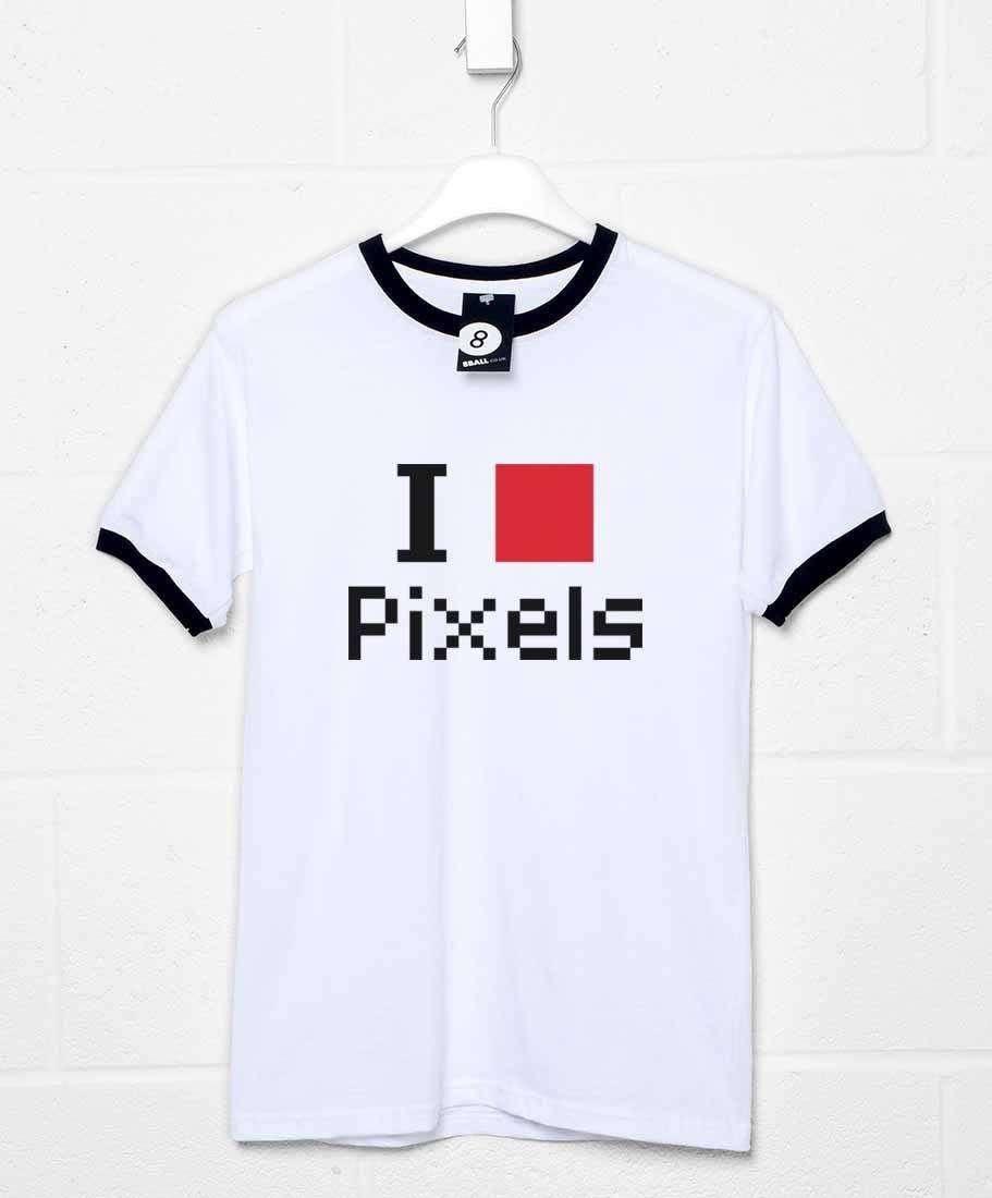 I Heart Pixels Funny Mens T-Shirt 8Ball