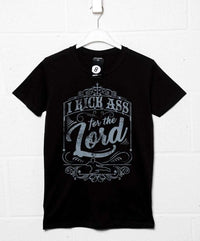 Thumbnail for I Kick Ass For The Lord Mens T-Shirt 8Ball