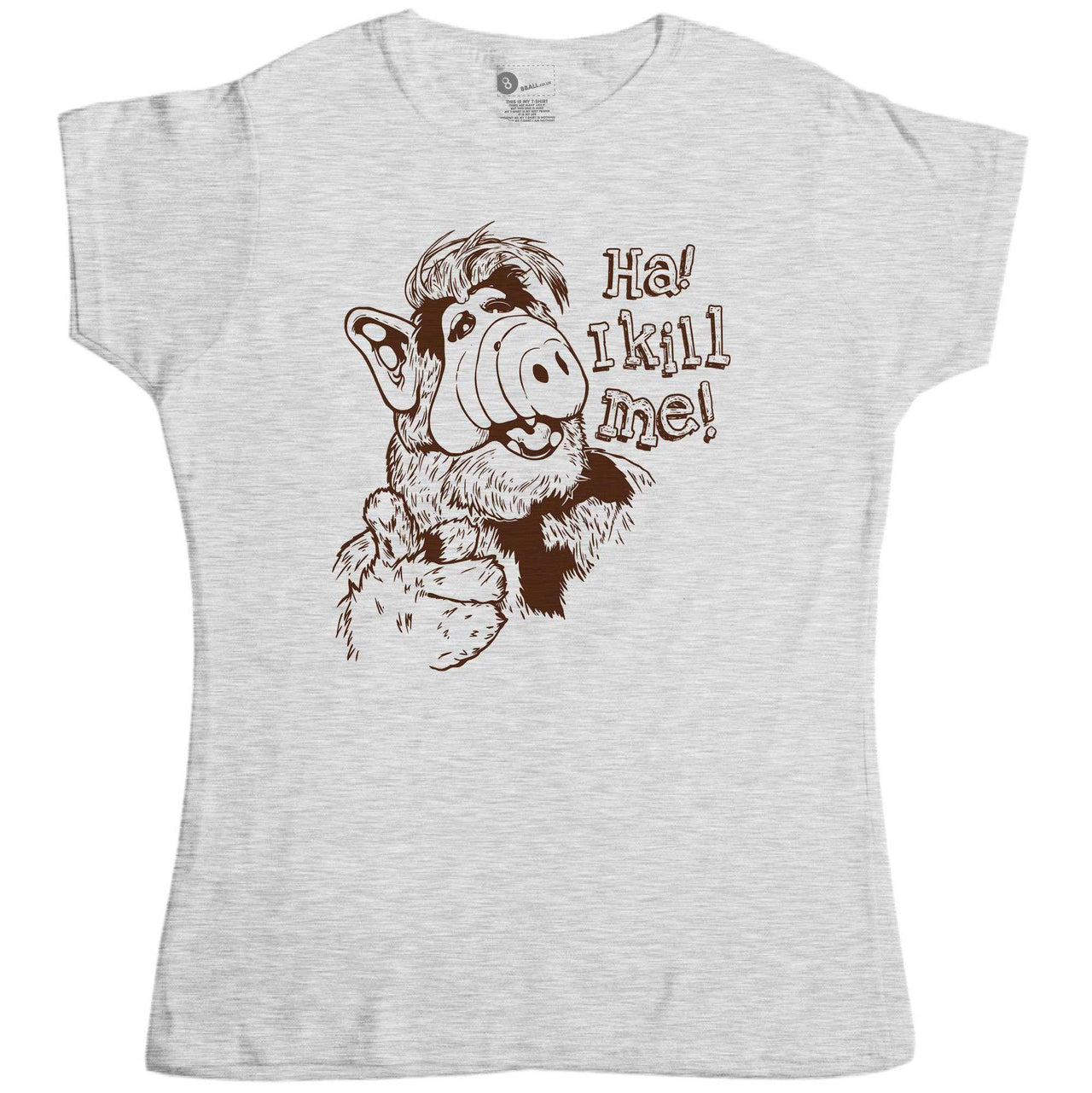 I Kill Me Womens Fitted T-Shirt, Inspired By Alf 8Ball