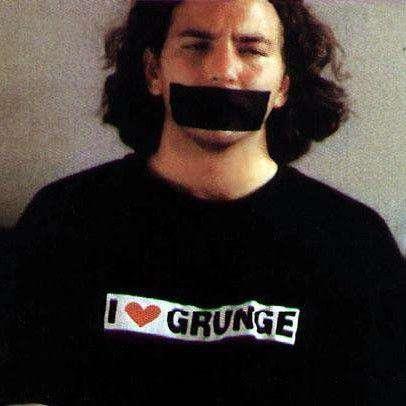 I Love Grunge Mens Graphic T-Shirt For Men As Worn By Eddie Vedder 8Ball