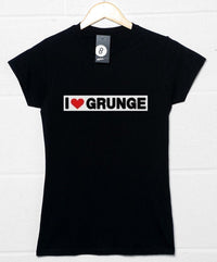 Thumbnail for I Love Grunge Womens Fitted T-Shirt As Worn By Eddie Vedder 8Ball