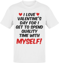 Thumbnail for I Love Valentines Day Adult Graphic T-Shirt For Men 8Ball