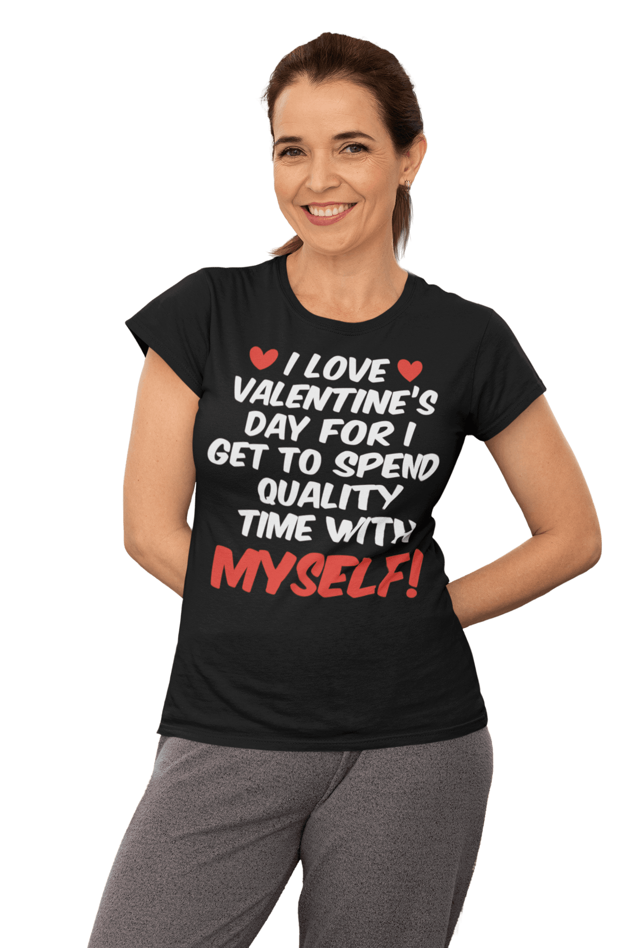 I Love Valentines Day Womens Style T-Shirt 8Ball