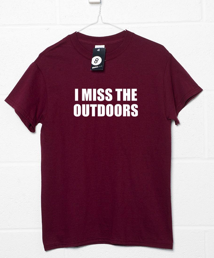 I Miss the Outdoors Video Conference Unisex T-Shirt For Men And Women 8Ball