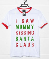 Thumbnail for I Saw Mommy Kissing Santa Claus Christmas Slogan Graphic T-Shirt For Men 8Ball