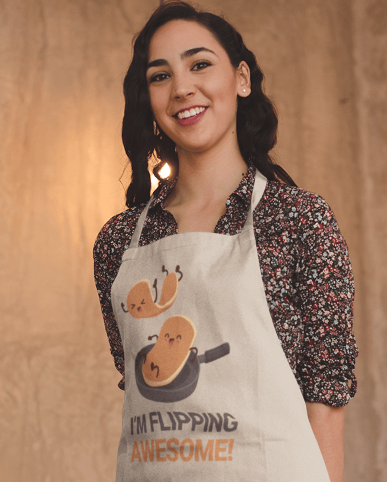 I'm Flipping Awesome Pancake Day Cotton Kitchen Apron 8Ball