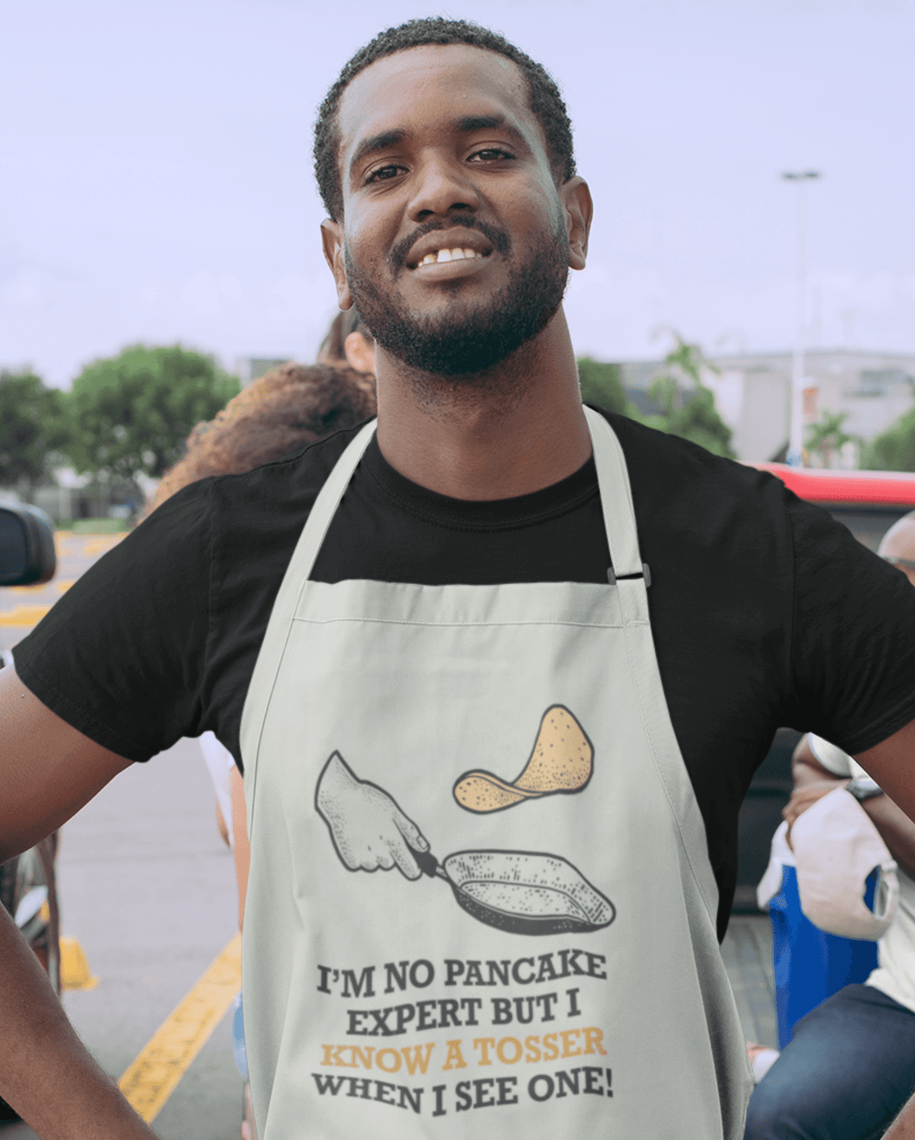 I'm No Pancake Expert Pancake Day Cotton Kitchen Apron 8Ball