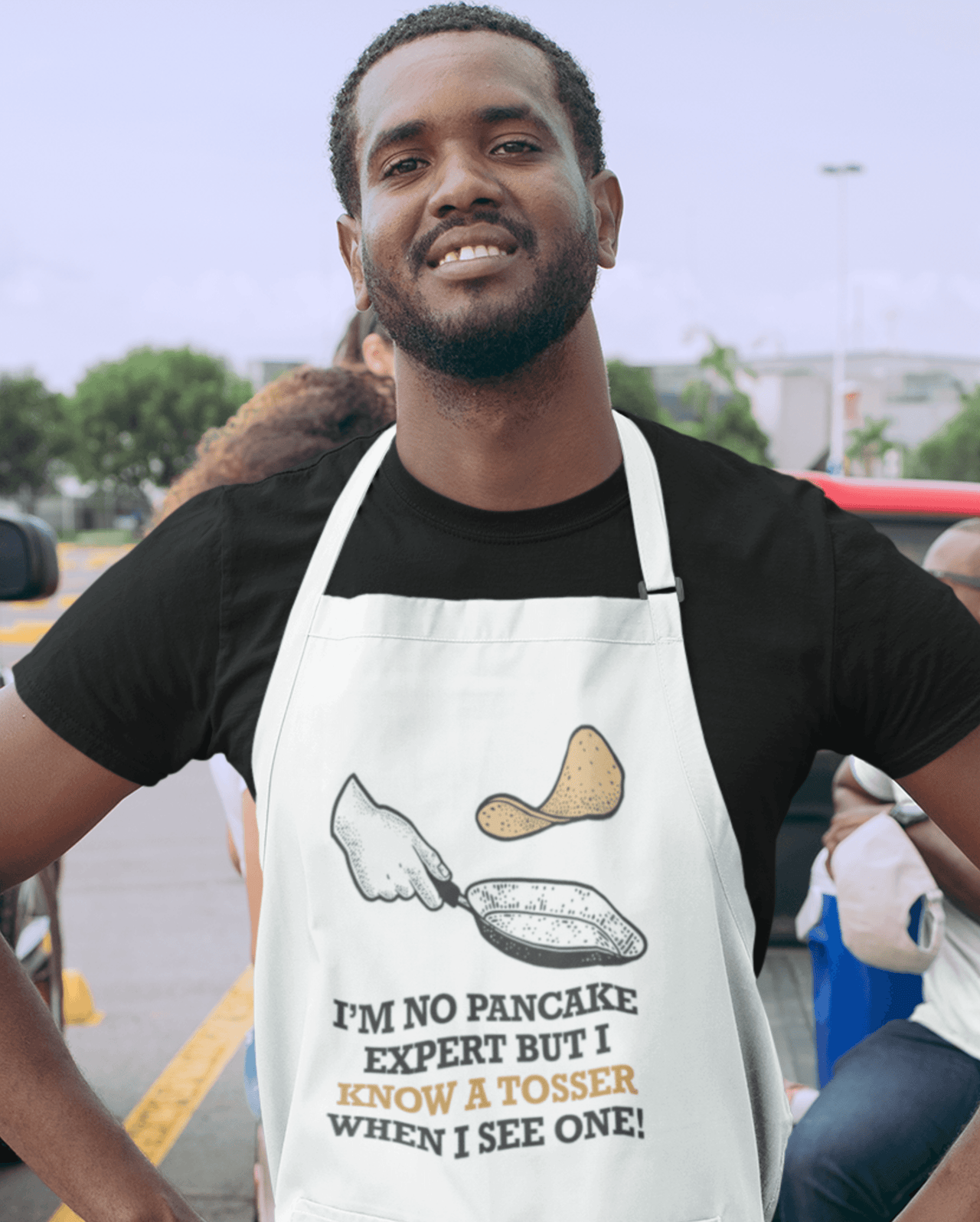 I'm No Pancake Expert Pancake Day Cotton Kitchen Apron 8Ball