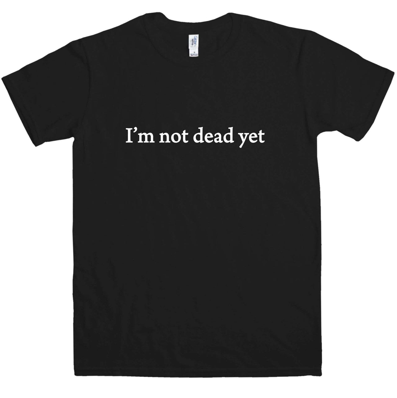 I'm Not Dead Yet Mens Graphic T-Shirt As Worn By David Hasselhoff 8Ball