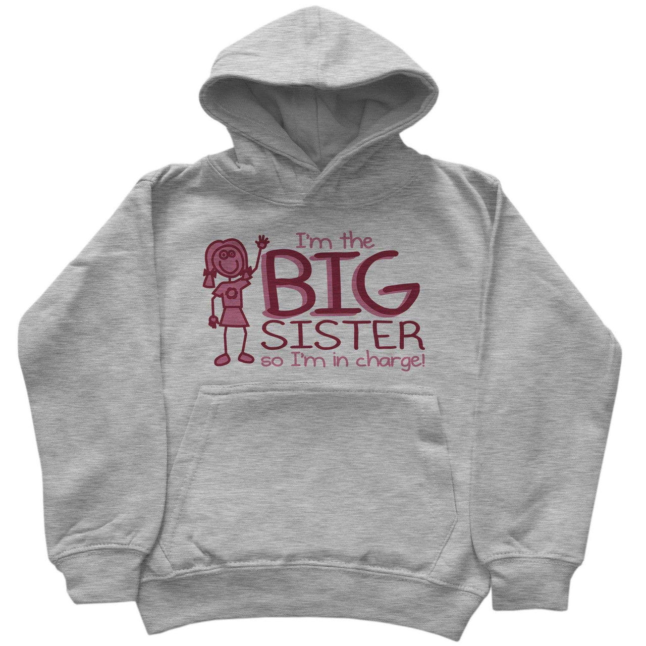 I'm The Big Sister Kids Hoodie For Men and Women 8Ball