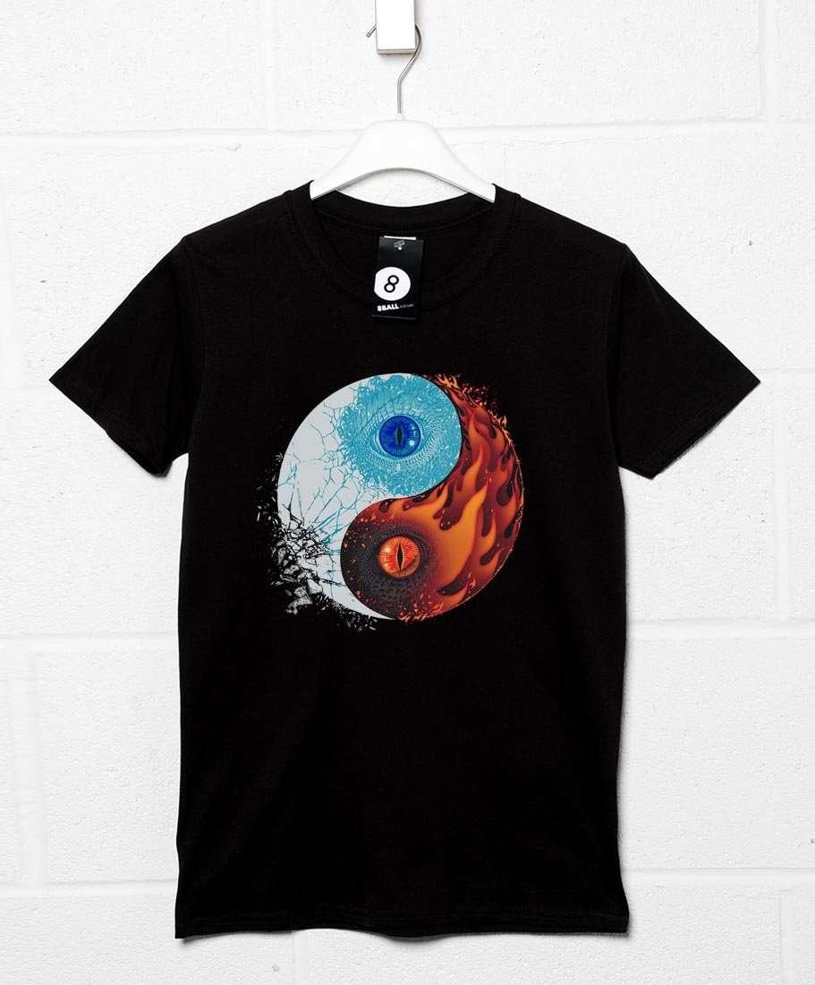 Ice and Fire Mens T-Shirt 8Ball