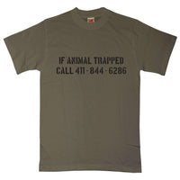 Thumbnail for If Animal Trapped Mens T-Shirt 8Ball
