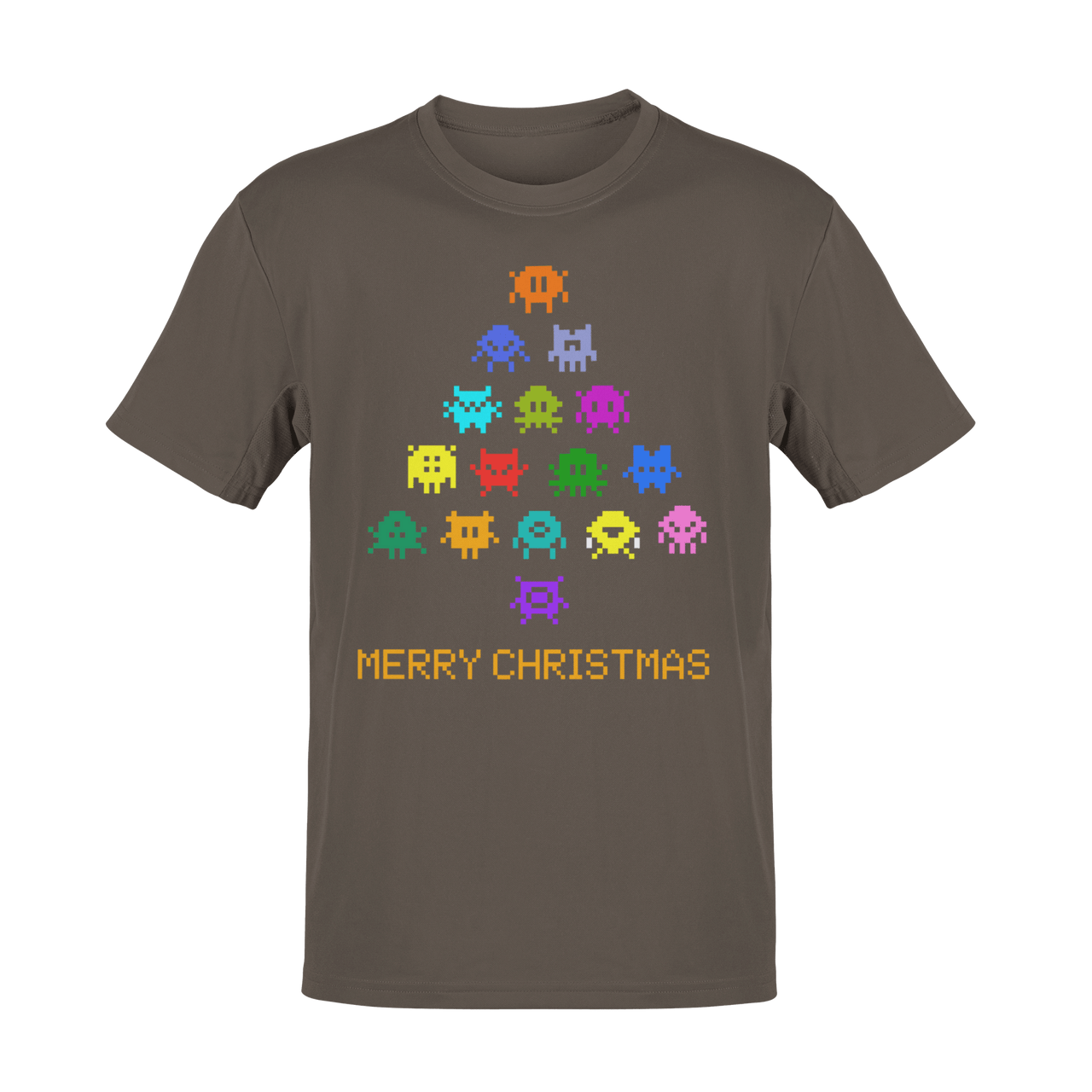 Invaders Christmas Tree Adult for Men and Women Mens Graphic T-Shirt 8Ball