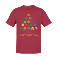 Thumbnail for Invaders Christmas Tree Adult for Men and Women Mens Graphic T-Shirt 8Ball