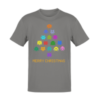 Thumbnail for Invaders Christmas Tree Childrens Graphic T-Shirt 8Ball