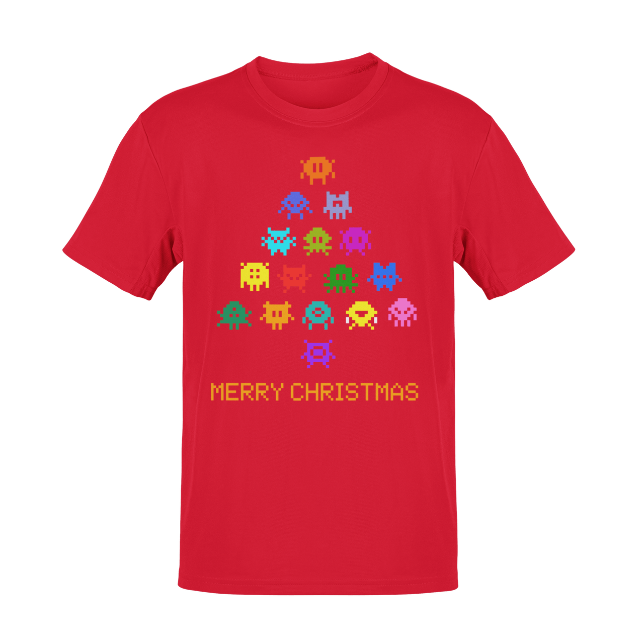 Invaders Christmas Tree Childrens Graphic T-Shirt 8Ball