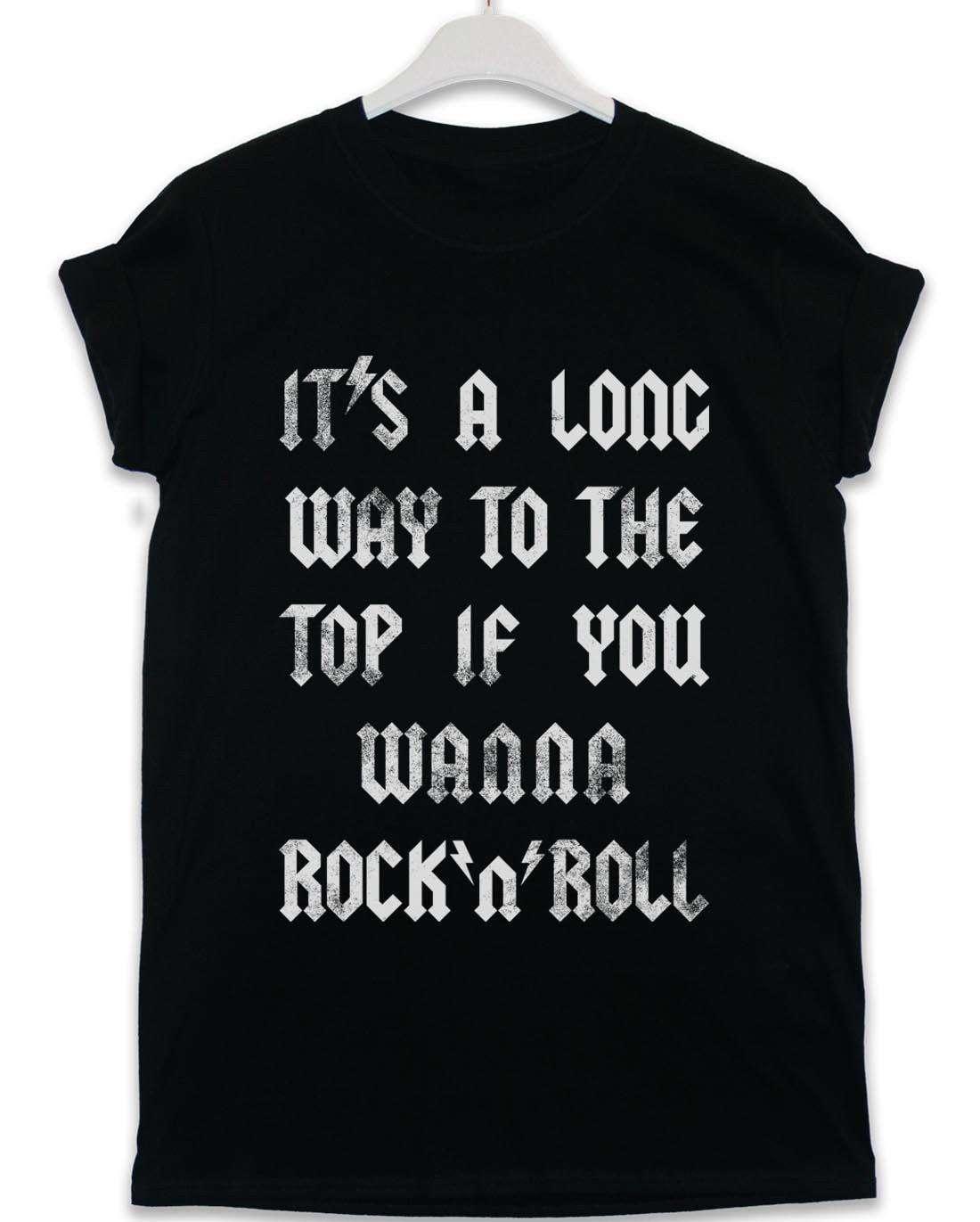 It's a Long Way to the Top Lyric Quote Graphic T-Shirt For Men 8Ball