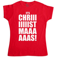 Thumbnail for Its Chriiistmaaas Fitted Womens T-Shirt 8Ball