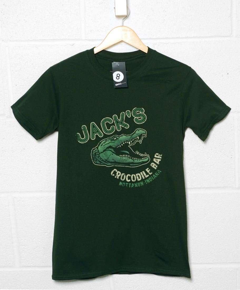 Jack's Crocodile Bar Mens Graphic T-Shirt 8Ball