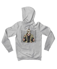 Thumbnail for Jason Mugshot Horror Film Tribute Adult Back Printed Unisex Hoodie 8Ball