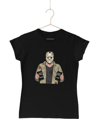 Thumbnail for Jason Mugshot Horror Film Tribute Womens T-Shirt 8Ball