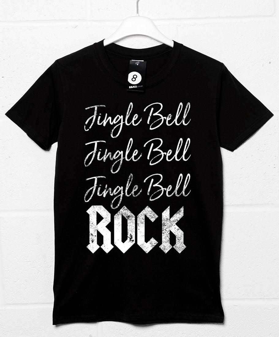 Jingle Bell ROCK Christmas Slogan Mens Graphic T-Shirt 8Ball
