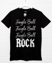 Thumbnail for Jingle Bell ROCK Christmas Slogan Mens Graphic T-Shirt 8Ball