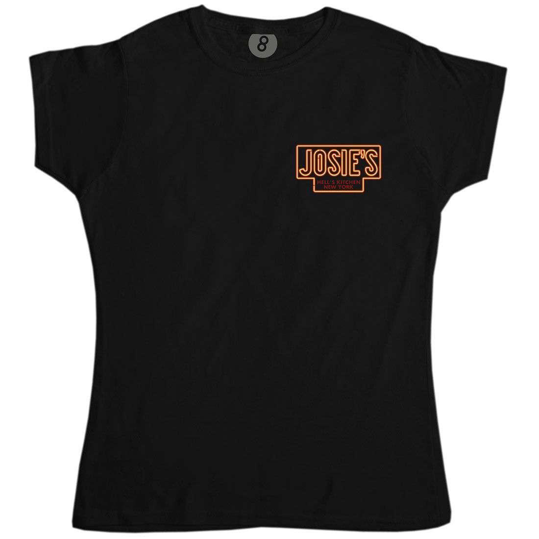 Josies Bar Pocket And Back Print Womens T-Shirt 8Ball
